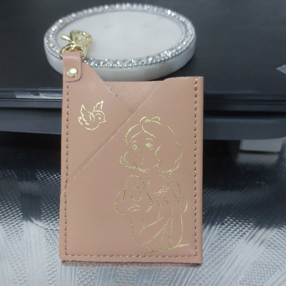 Petunia Pickle Bottom Clip On Mini ID Card Mini Wallet Snow White Image Too Cute